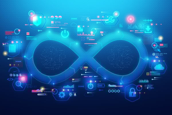 Conceptual illustration that shows an approach to app development